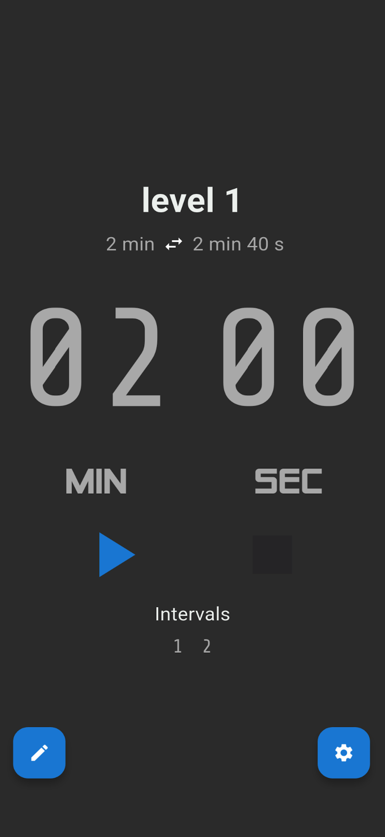 SweatTimer start